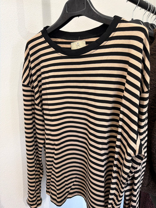 Longsleeve | braun-schwarz