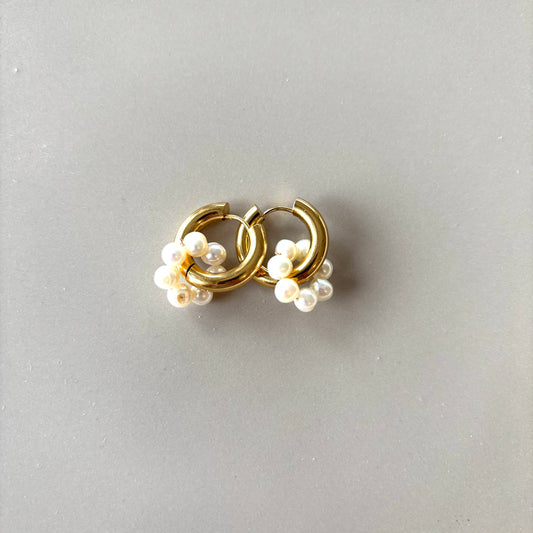 Ohrring | Hoop Pearl