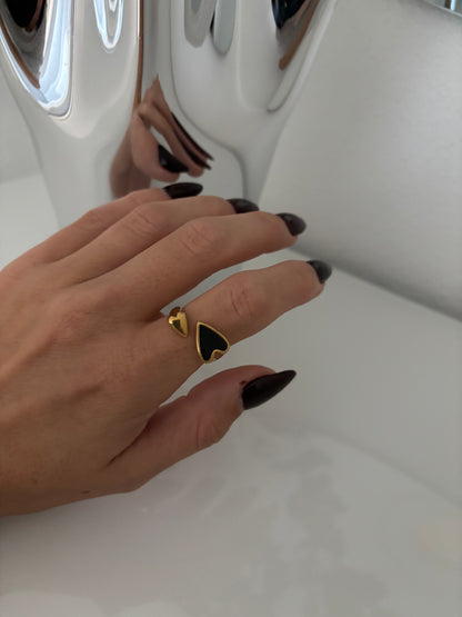Ring | Heart Black