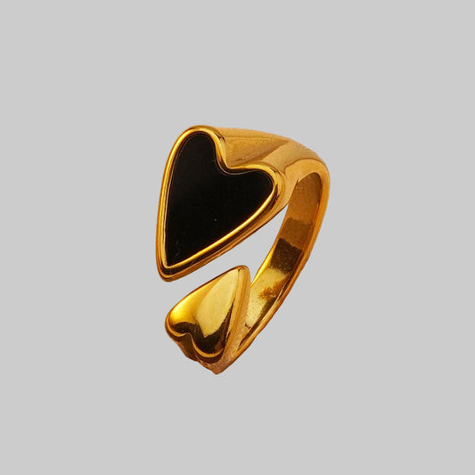Ring | Heart Black
