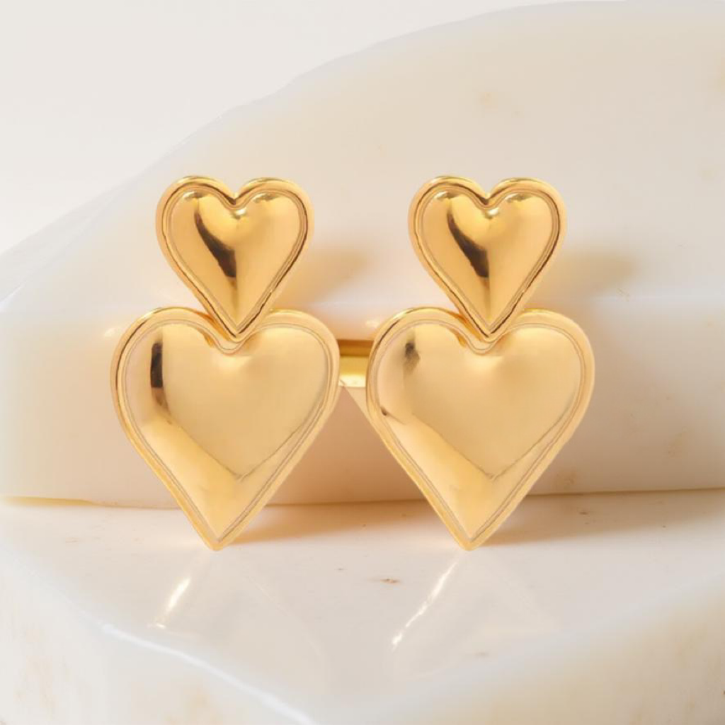 Ohrring | Heart Double